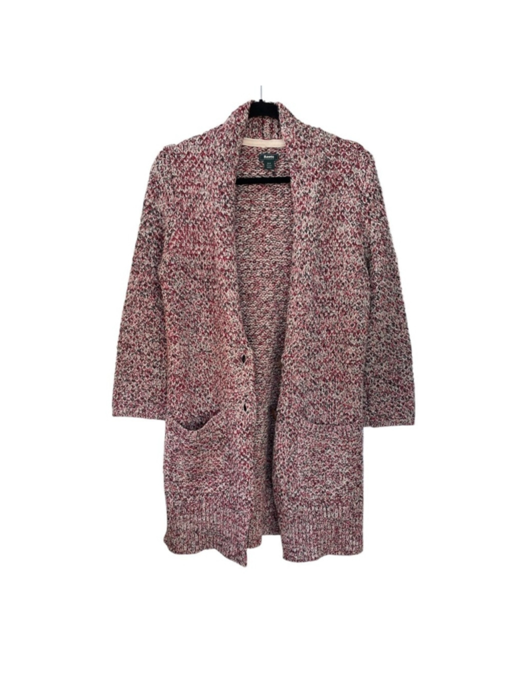 ROOTS Women's Marled Long Cardigan Sweater Red S